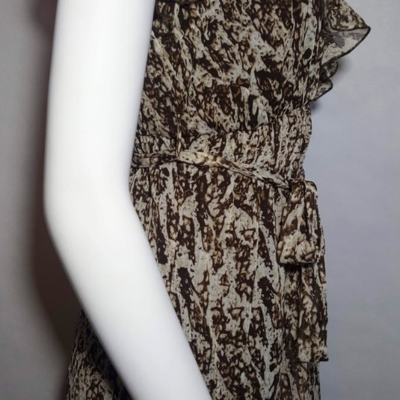 Animal Print Dress with Belt - Picture 3 of 8